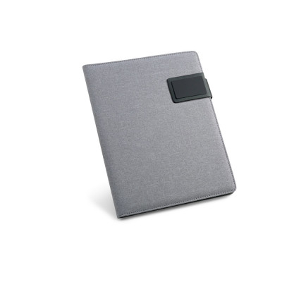 PYNCHON. A5 folder in imitation linen and PU with lined pages